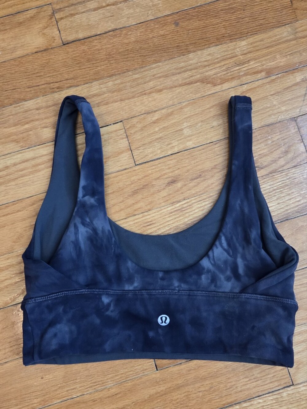 Lululemon Align Sports Bra Light Support Reversible Dark Gray Tie Dye Size 4 - Picture 5 of 8